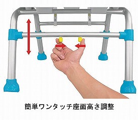テイコブ シャワーチェア 背なしタイプ / SC02 ブルー - 介護用品